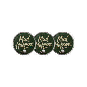 Golf funny saying for golfer on green ball marker