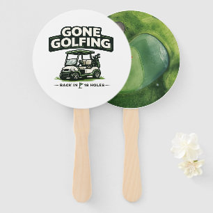 Golf Funny Saying Golfing Retirement Hand Fan