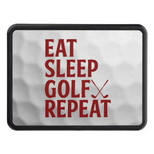 Golf funny saying on golf ball texture hitch cover