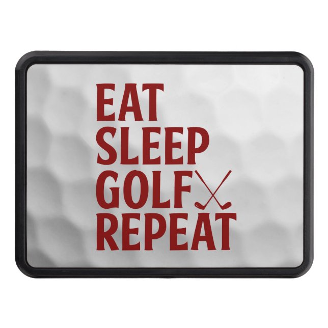 Golf funny saying on golf ball texture hitch cover (Front)