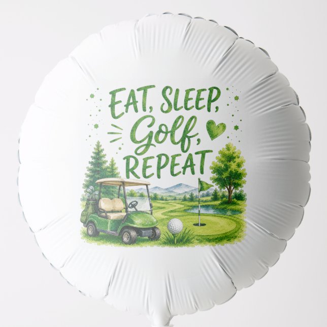 Golf funny saying quotes for golfer balloon (Front)