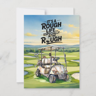 Golf funny saying quotes for golfer greeting postcard