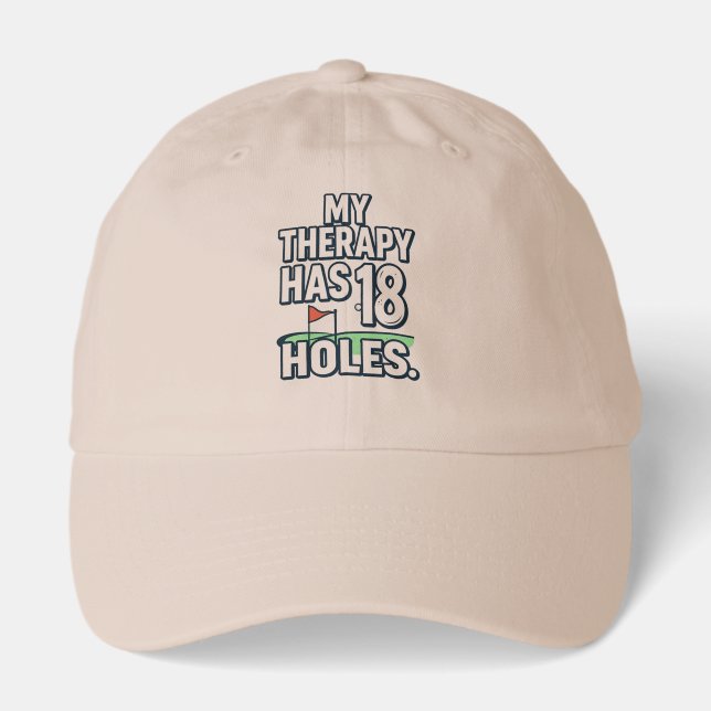 Golf funny saying quotes for golfer hat (Front)