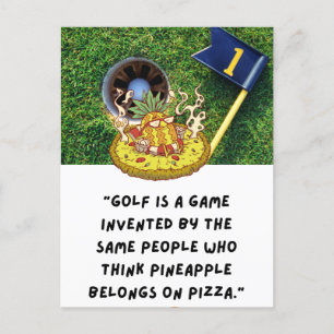 Golf Funny Saying Quotes Greeting Golfer Postcard