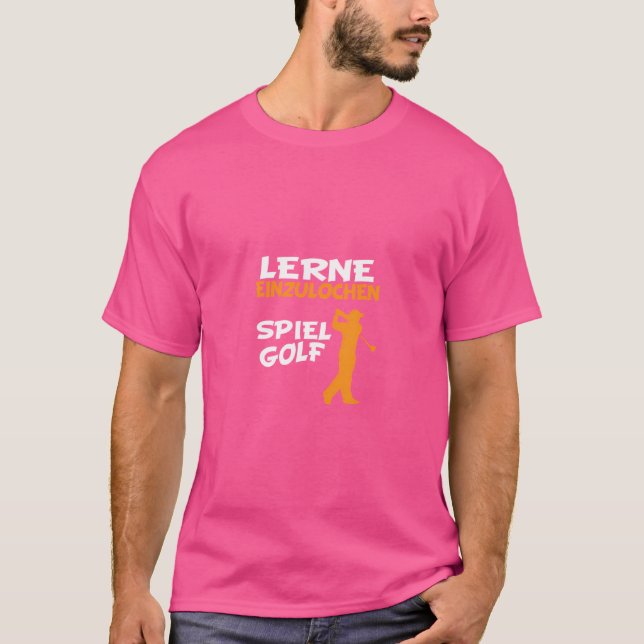 Golf Funny Sayings. Learn To Golf The Game T-Shirt (Front)