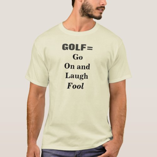 Golf Funny Sport Game T_Shirt