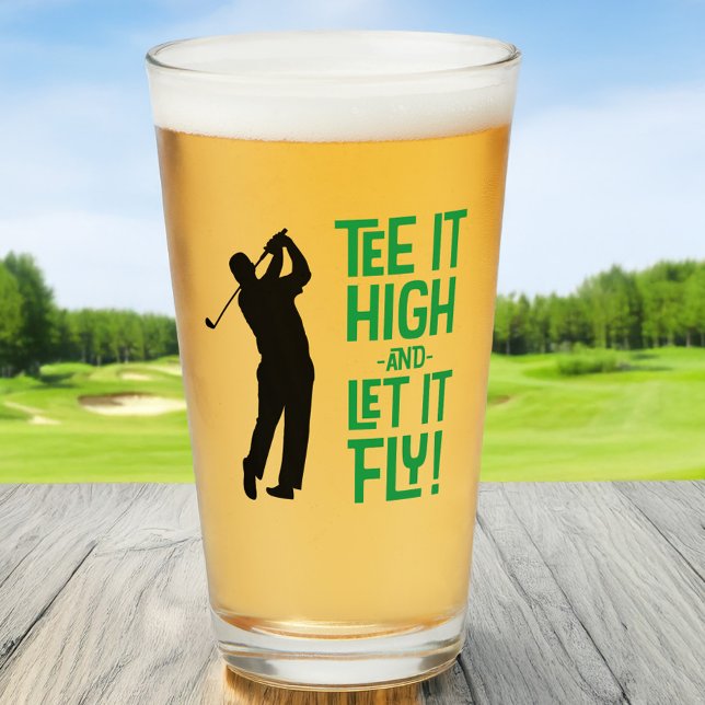 Golf Funny Tee Sports Quote Cute Men's Humor Beer Glass (Golf Funny Tee Sports Quote Cute Men's Humor Beer Glass)