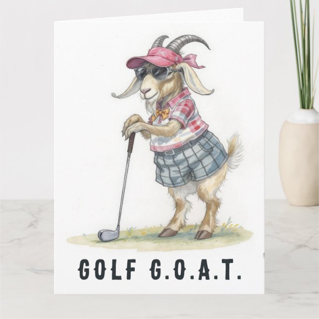 Golf G.O.A.T.- Big Golf Card (Front)