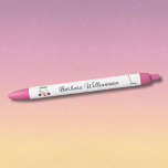Golf Gal Pink Cart Flag Personalized Name Pen<br><div class="desc">Fun and functional gift for a special golf lover -- the ball point pen -- two in a set -- personalized with her name or your message. Complete with her pink golf cart and clubs and the flag and hole just waiting for her. Any design assistance or questions, just send...</div>