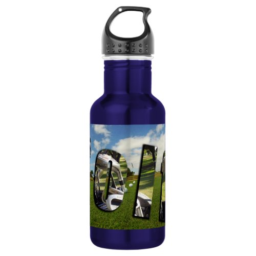 Golf Game Dimensional Logo Water Bottle