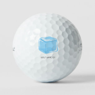 'Golf Game Icy' Confident Smooth Calm Cool Golfer Golf Balls