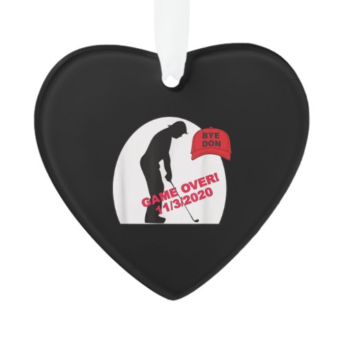 Golf Game is Over Funny Anti-Trump Ornament