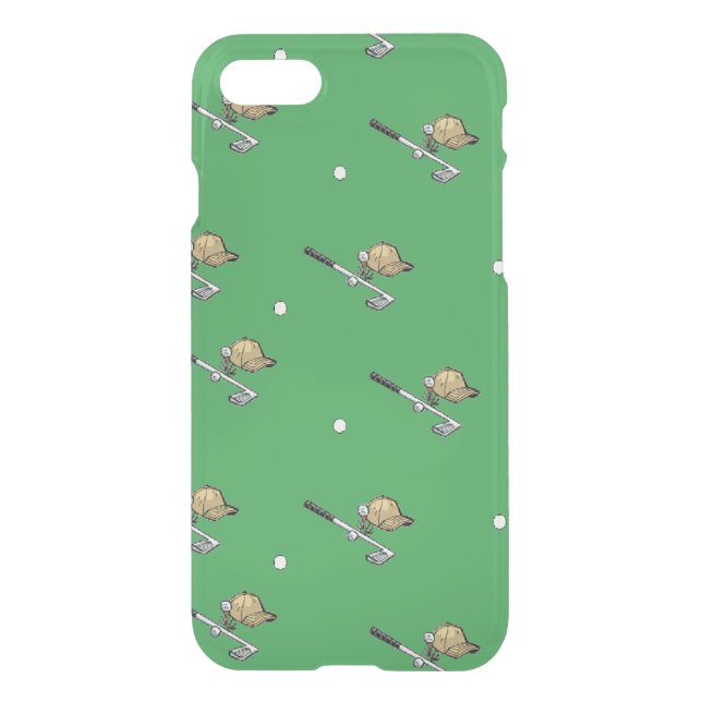 Golf gear on green uncommon iPhone case (Back)