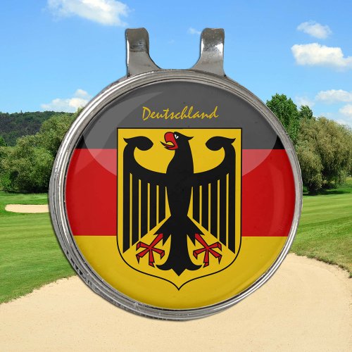 Golf Germany  German Flag Hat clip Ball Marker
