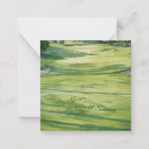 Golf Get Well soon on the golf course Note Card