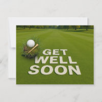Golf Get well soon send wishes for golfer
