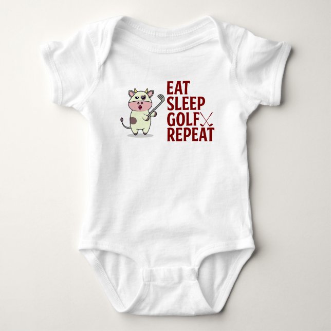 Golf Gift for Baby Shower Baby Girl Golfer Baby Bo Bodysuit (Front)