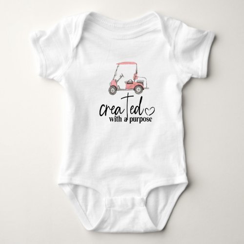 Golf Gift for Baby Shower Golfer Golf Cart  Baby Bodysuit