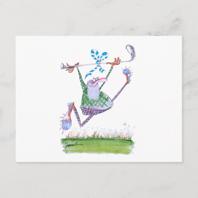 golf gift, tony fernandes postcard (Front)