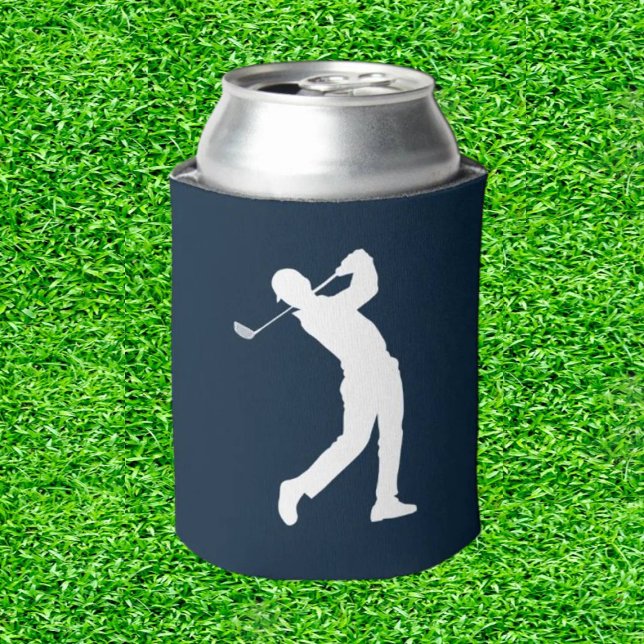 Golf Gifts for Dad's Birthday Can Cooler (Cheers to Dad's Best Swing!)