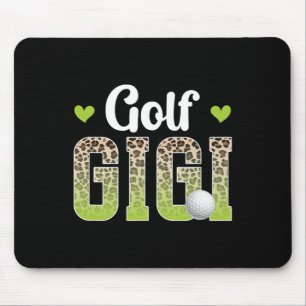 Golf Gigi Leopard Golfer Gigi Of A Golf Player Gig Mouse Pad