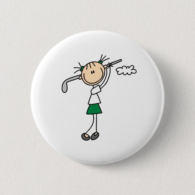 Golf Girl Button (Front)