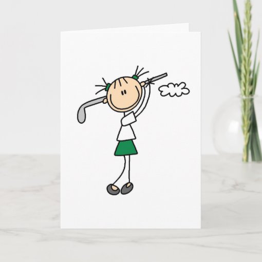 Golf Girl Card | Zazzle