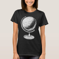 Golf Globe Golf Ball Globe In A Stand Golfer