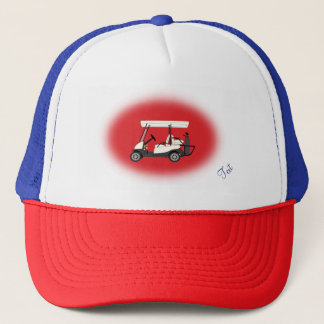 Golf Golfer Cart Trucker Hat