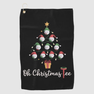 Golf Golfer Funny Golfing Oh Christmas Tee Golf Towel