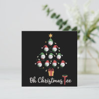 Golf Golfer Funny Golfing Oh Christmas Tee