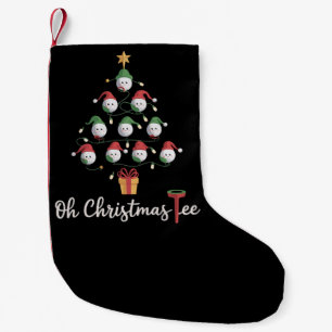 Golf Golfer Funny Golfing Oh Christmas Tee Small Christmas Stocking
