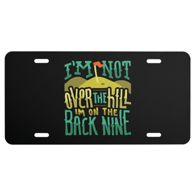 Golf Golfer Gift License Plate (Front)