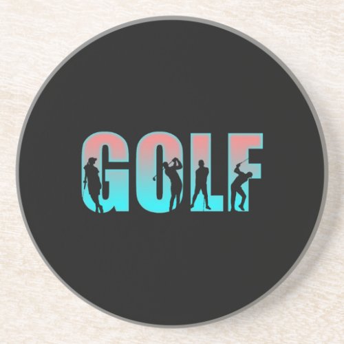 Golf Golfer Golf Clubs Gift Hybrid Coaster