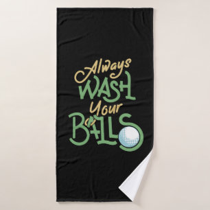 Golf Golfer Golfball Gift Bath Towel