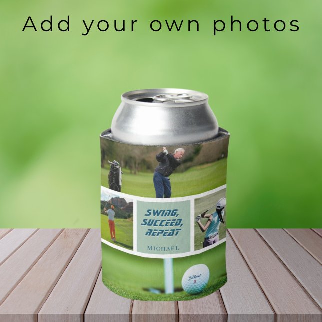Golf golfer golfing gift accessory  can cooler (Creator Uploaded)