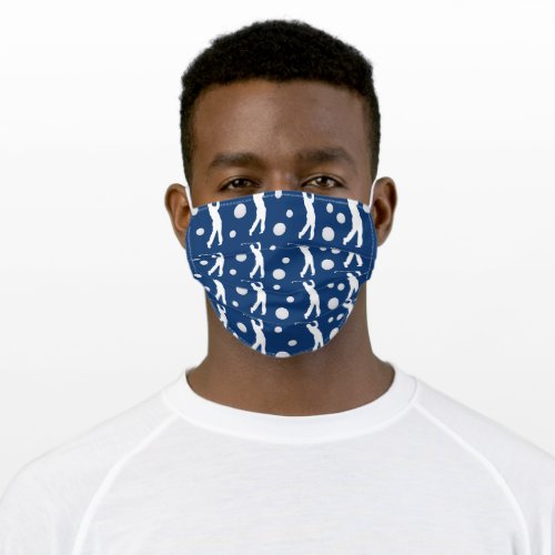 Golf Golfer Golfing Lover Pattern Ball Adult Cloth Face Mask