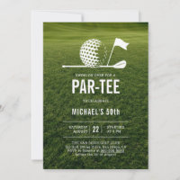 Golf Golfer Golfing Minimalist Men 50th Birthday