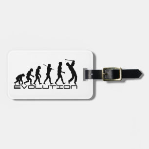 Golf Golfer Golfing Sport Evolution Art Luggage Tag