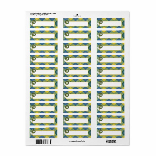 Golf / Golfer / Golfing theme party Label (Full Sheet)