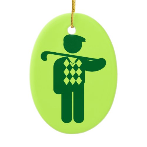 Golf Golfer Green Ornament