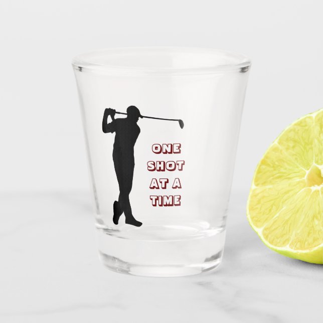Golf Golfer Humor Shot Glass (Front)