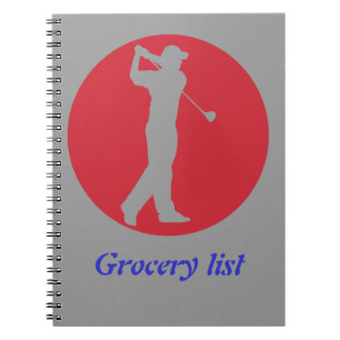 golf golfer note book
