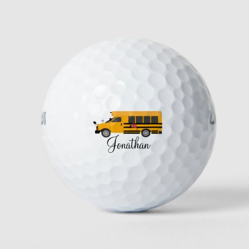 Golf Golfer Teacher School Admin Bus Driver Golf Balls