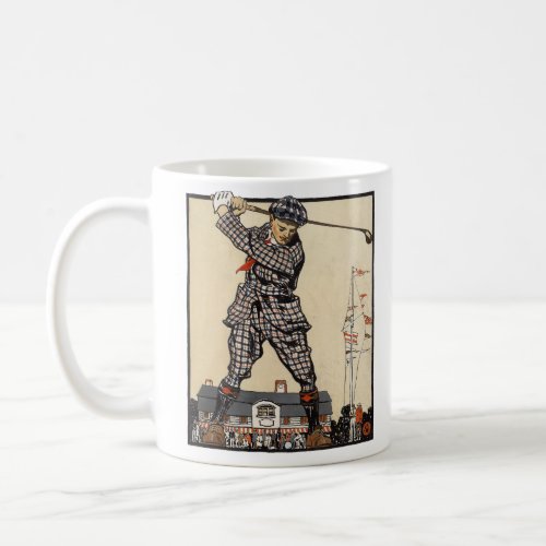 Golf Golfer Vintage Antique Golfing Coffee Mug
