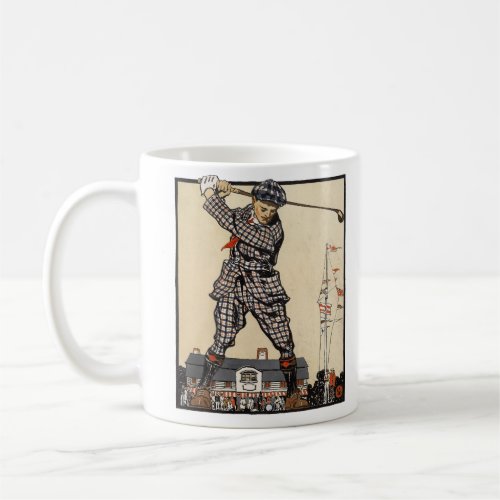 Golf Golfer Vintage Antique Golfing Coffee Mug