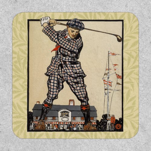 Golf Golfer Vintage Antique Golfing Patch