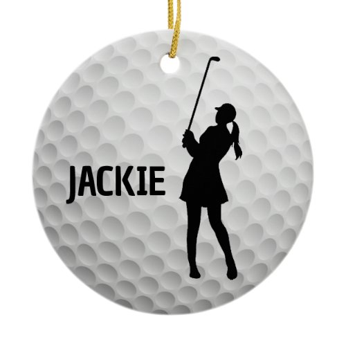 Golf Golfing Design  Ceramic Ornament