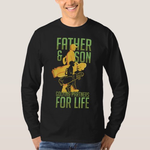 Golf Golfing Father Son Matching Dad T_Shirt