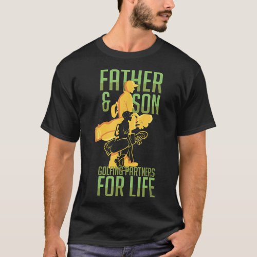 Golf Golfing Father Son Matching Dad T_Shirt